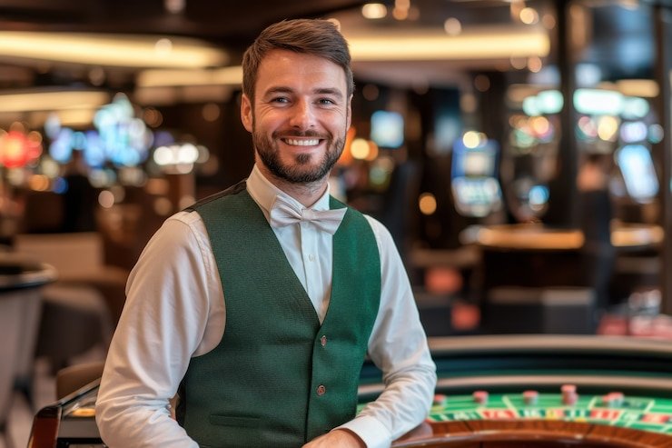 Texas Poker table interface at royalbet365